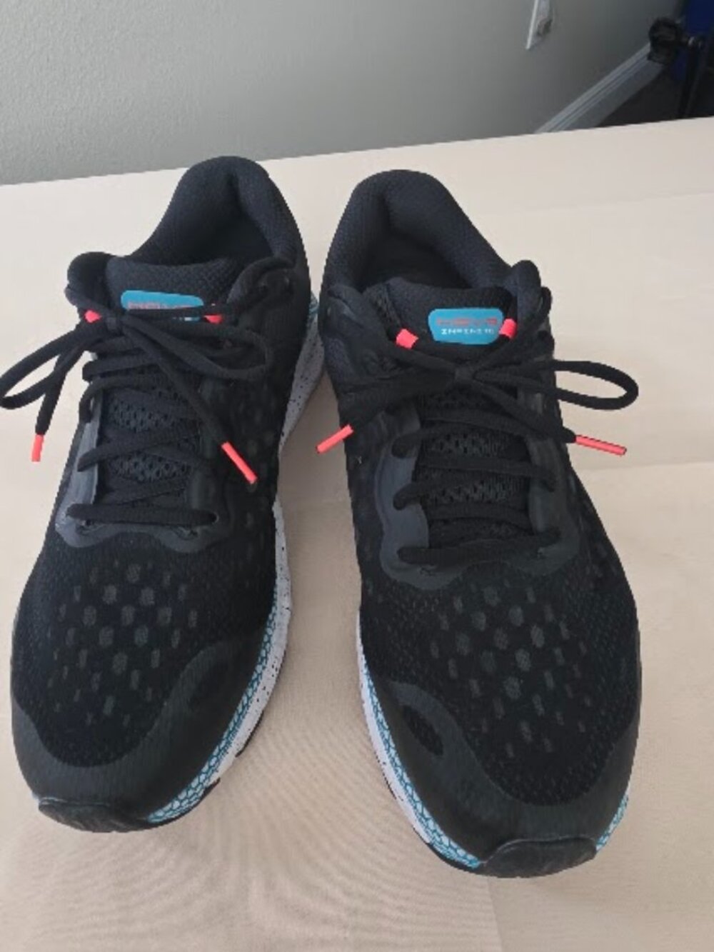 Under Armour HOVR Infinite Running Shoes Black Blue Men’s 11.5